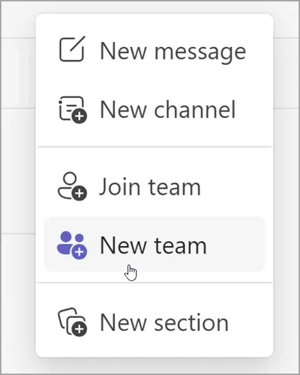 What Is Microsoft Teams? Select New Teams
