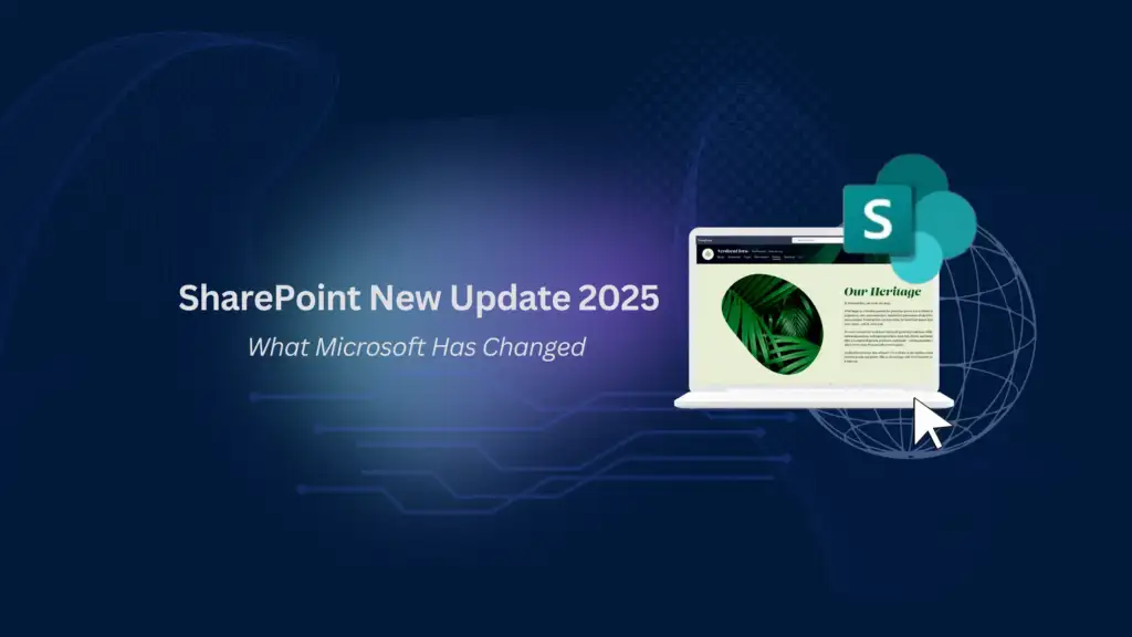 SharePoint new update 2025 interface in Microsoft 365