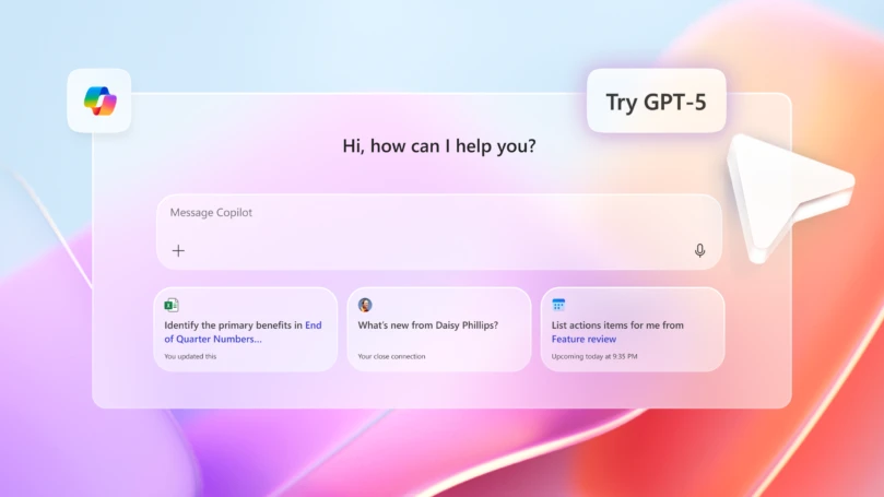 ChatGPT-5 in microsoft Copilot