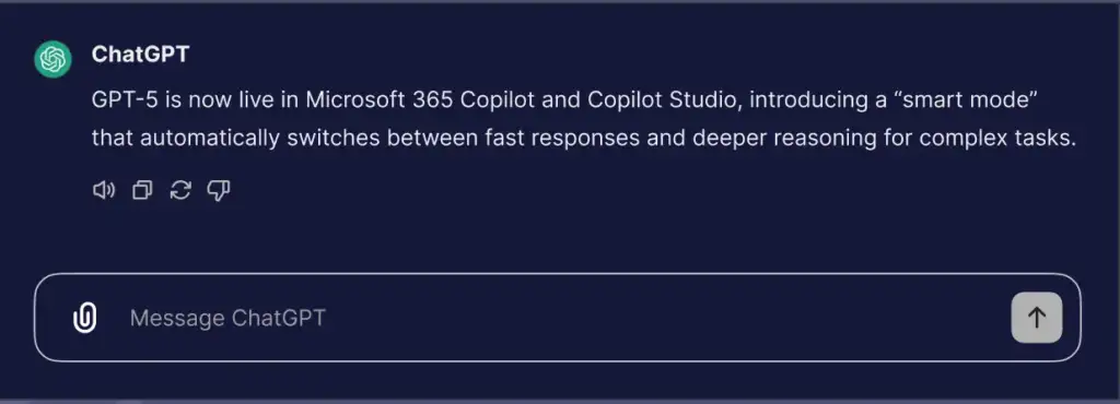 chatgpt-5 in Microsoft copilot