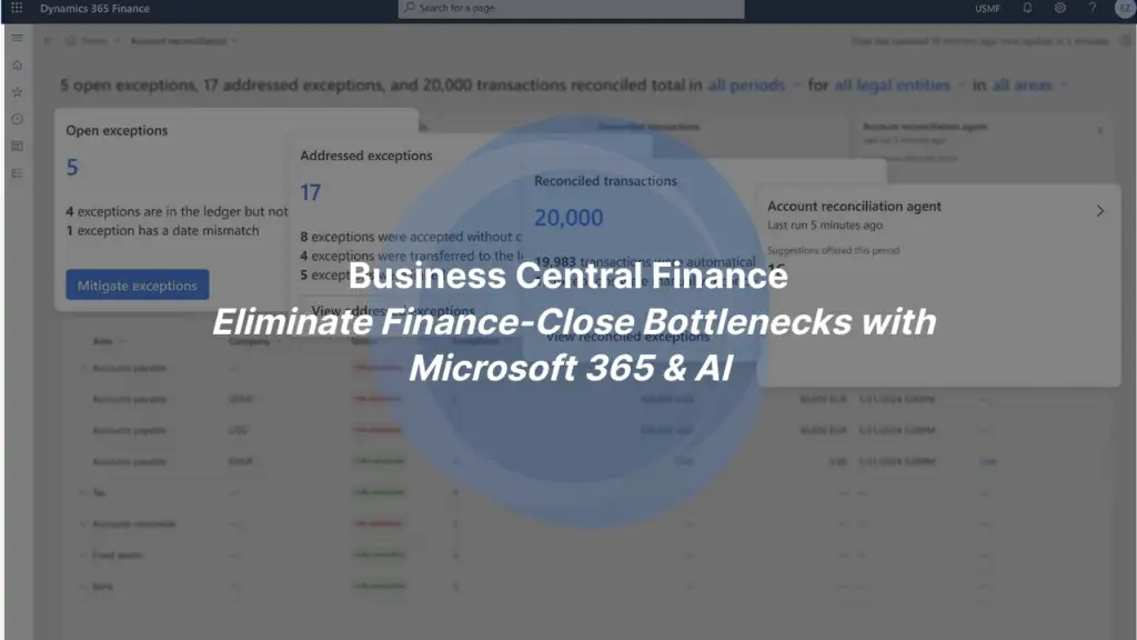 Business Central Finance GEM365