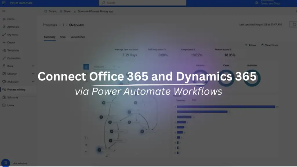 Connect Office 365 and Dynamics 365 via Power Automate Workflows