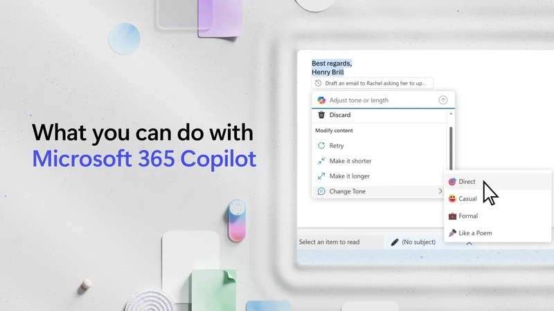 Microsoft 365 Copilot features GEM365