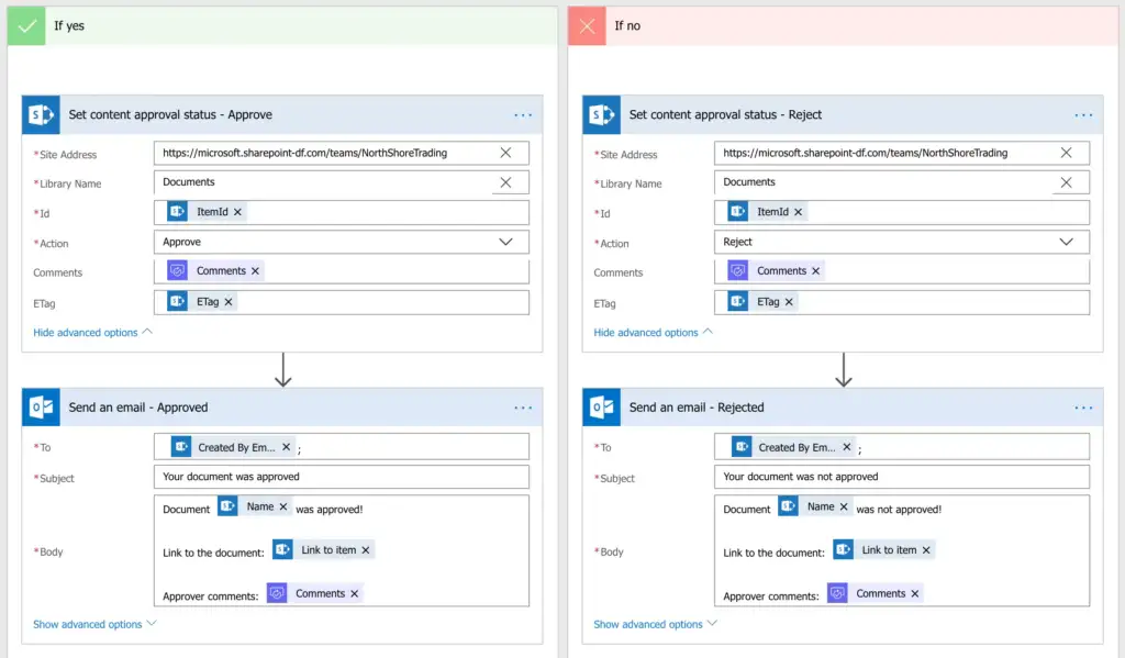 approval status SharePoint Content Approvals in Power Automate GEM365